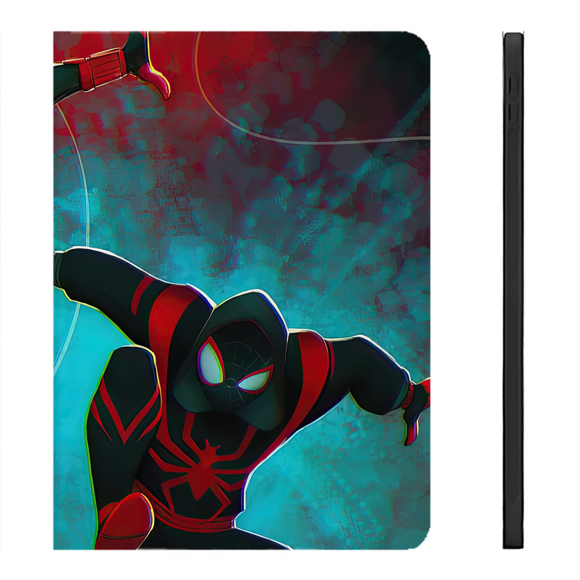 （画像用） Spider Man スパイダーマン IPadケース ペンホルダー付き ブックスタイルデザイン